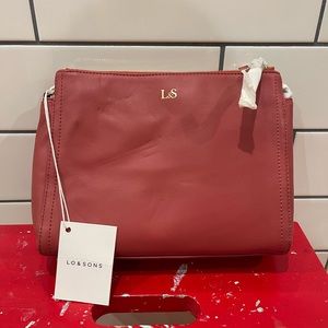 NWT - Lo & Sons - Pearl Handbag - Red - Brand New! Amazing compartments!